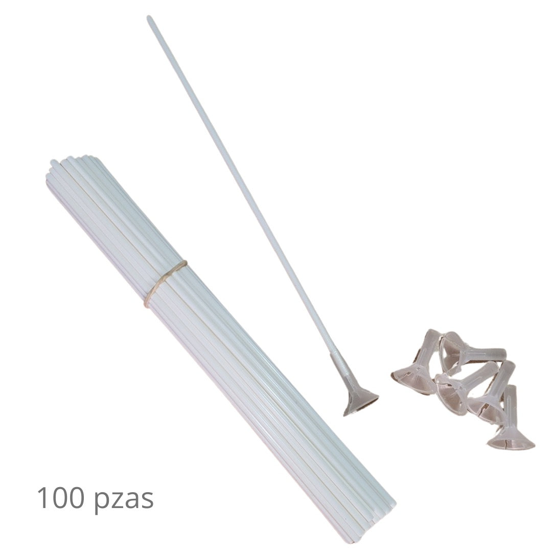 Porta globo Mini 100 pzas para globo metálico de 4.5 pulgadas