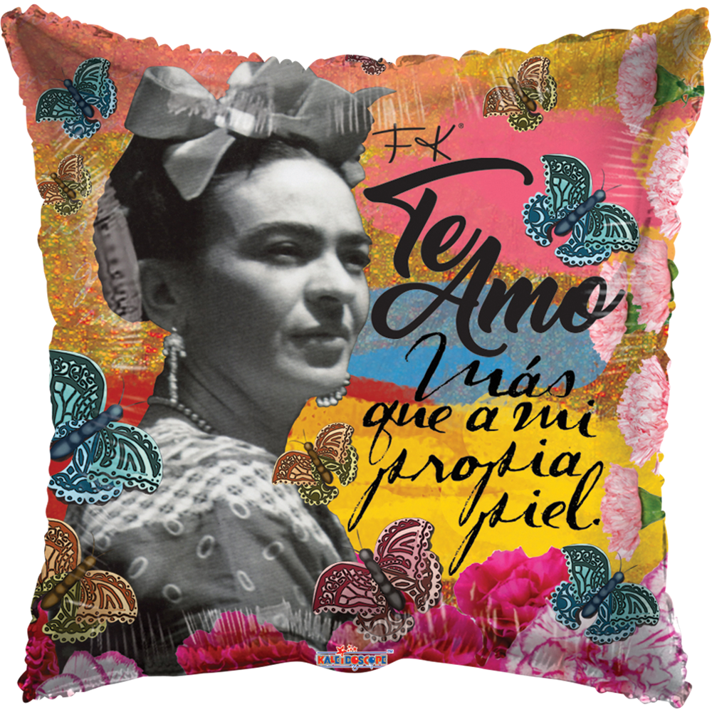 Globo Frida Kahlo 18 Pulgadas Cuadrado