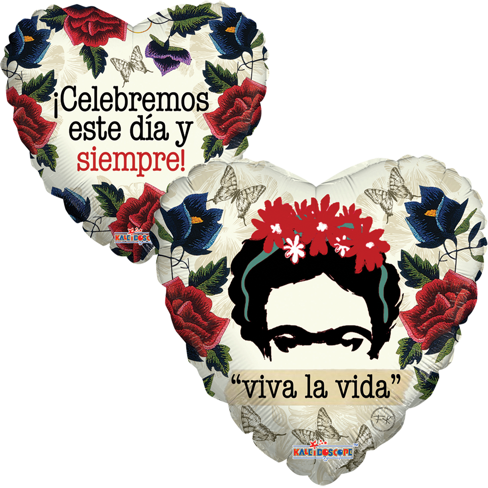 Globo Frida Kahlo 18 Pulgadas viva la vida