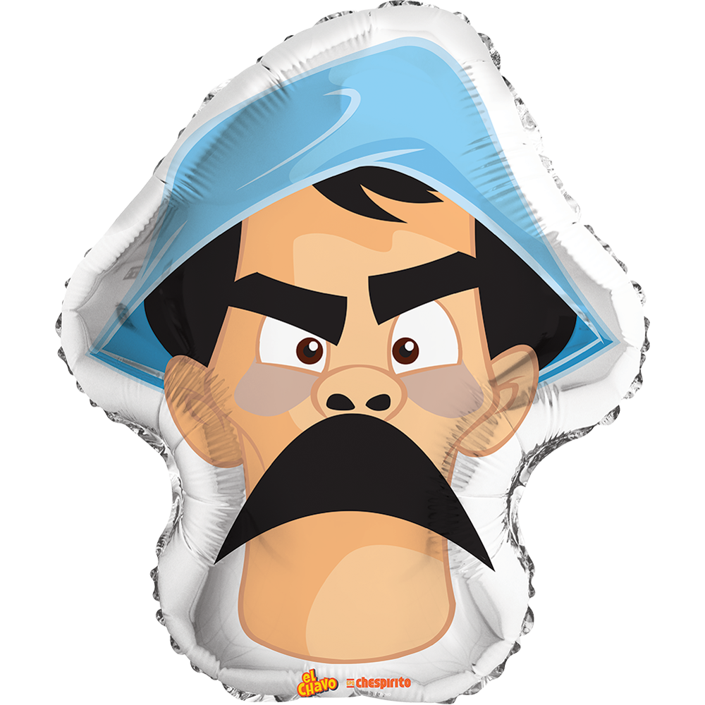 Globo Cara de don Ramon chavo del 8 tamaño 22 pulgadas helio