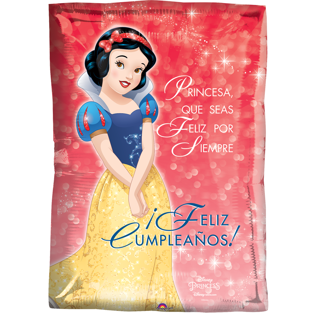 Globo Blanca Nieves Juniorshape 22 pulgadas Helio Rojo