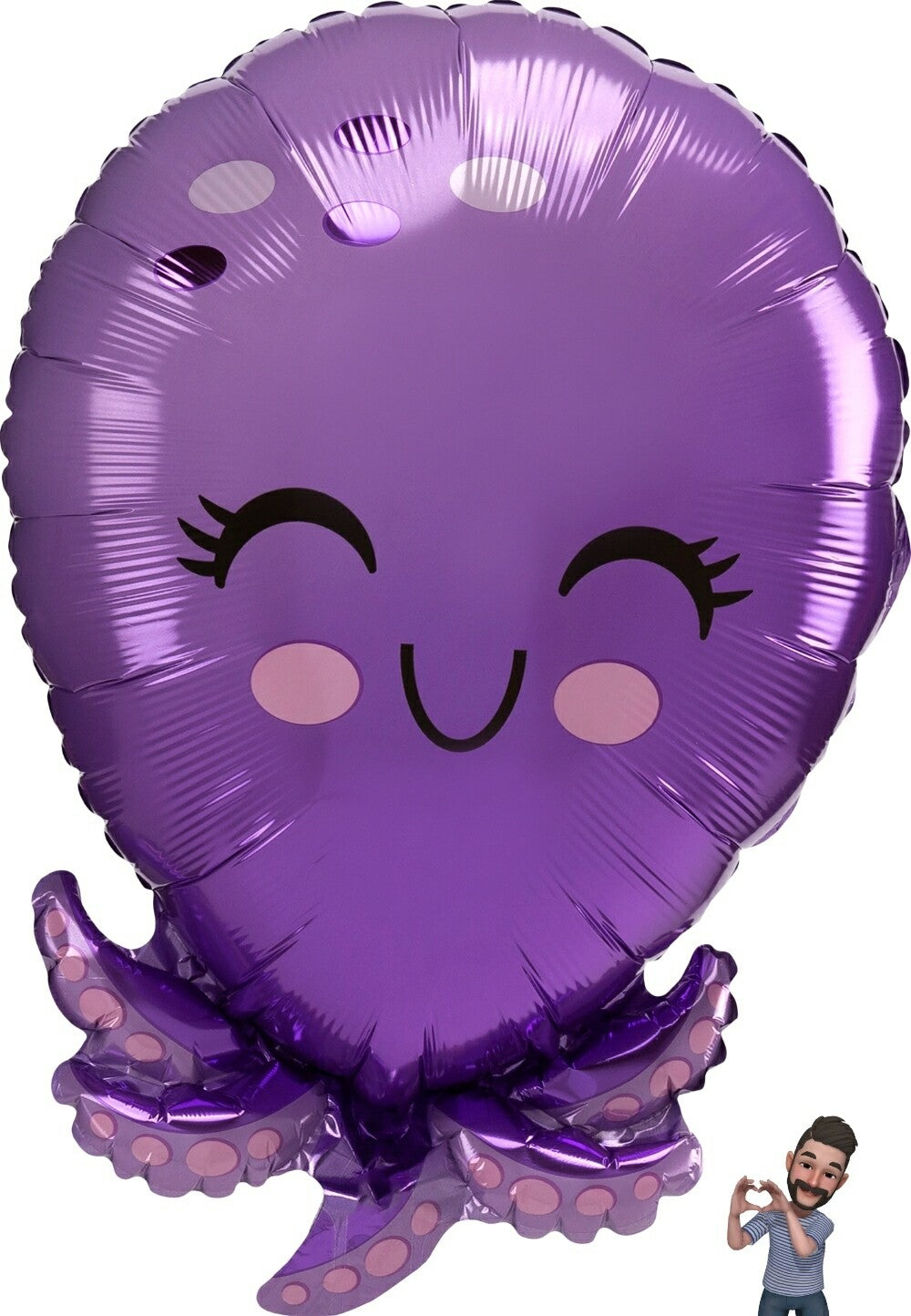 Globo Pulpo 22 pulgadas Helio