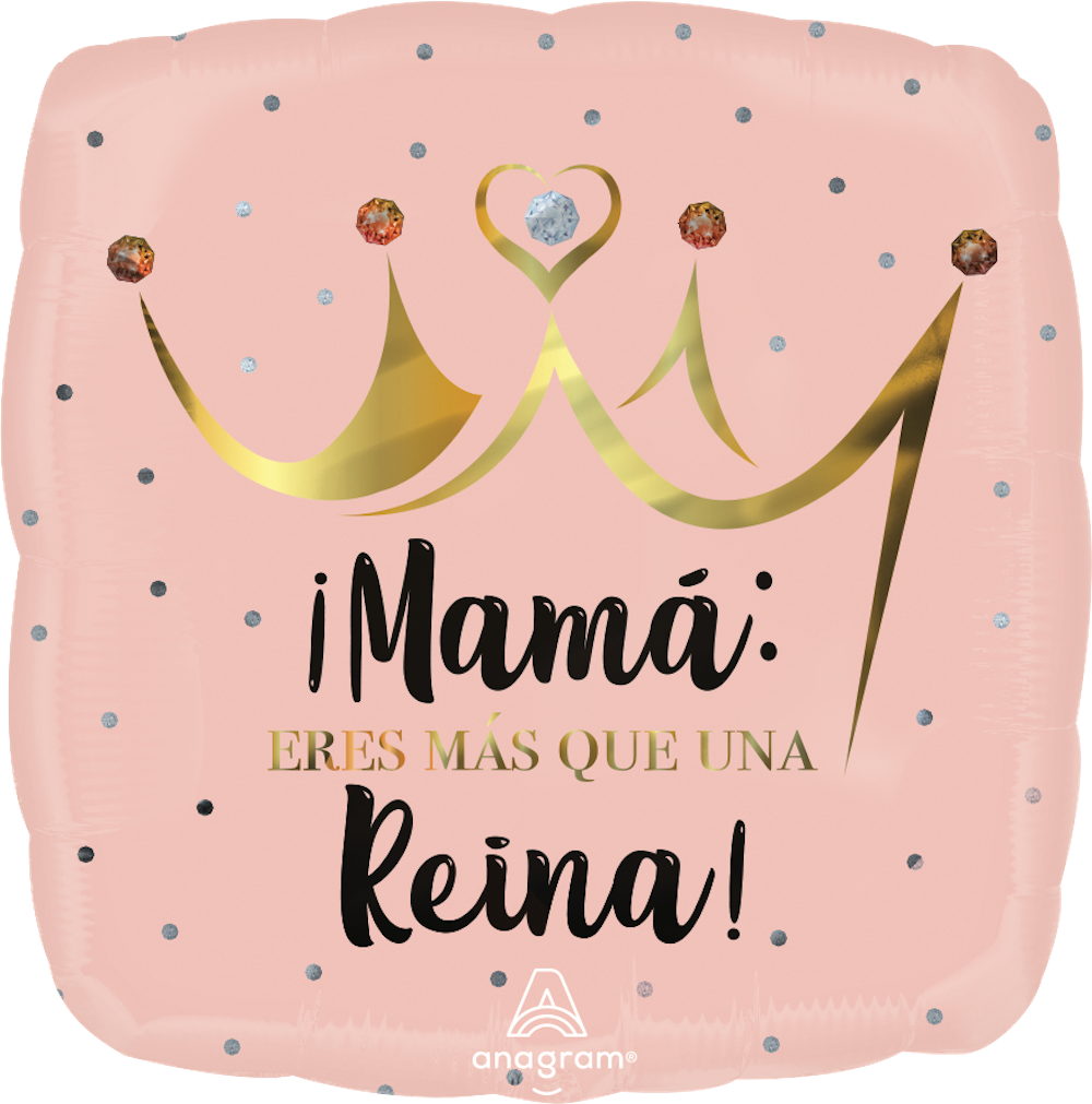 Mama Reyna Rosegold globo 18 pulgadas helio