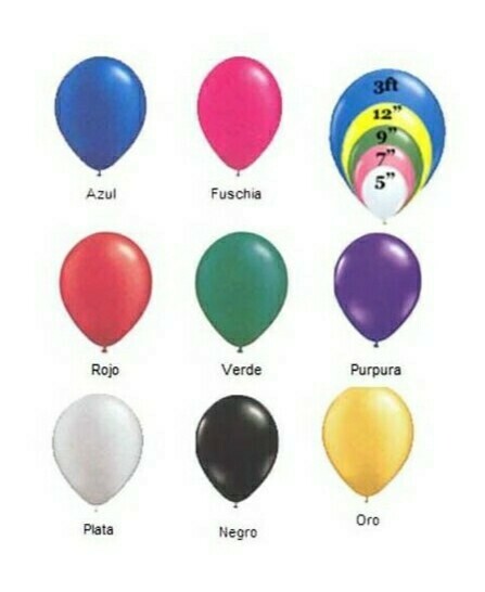 Globo Latex Metalico 12 pulgadas