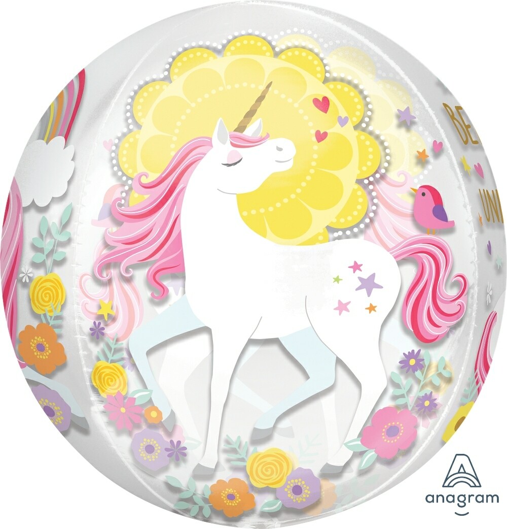 Globo Orbz Believe Unicornio