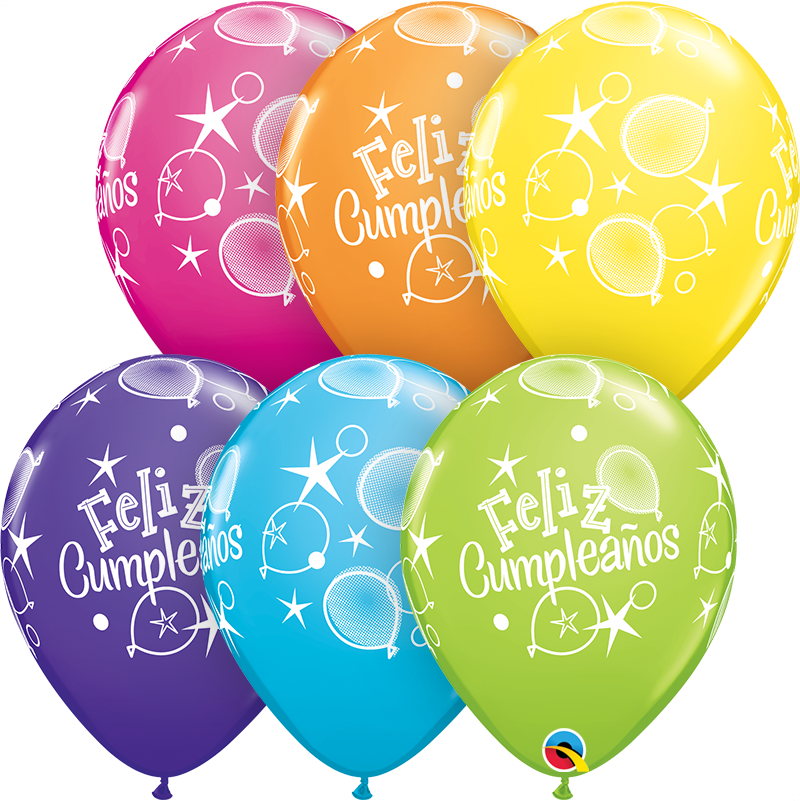 Bolsa Latex Feliz Cumpleaños Qualatex colores brillantes