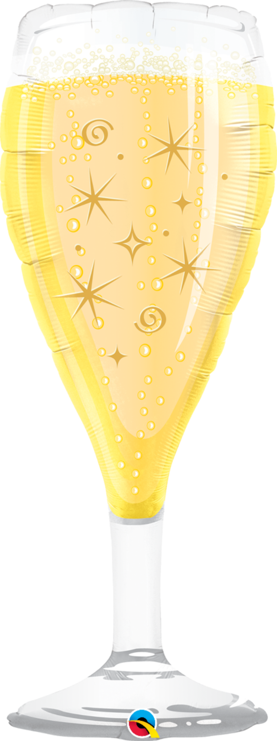Globo Supershape Copa de Champaña Qualatex