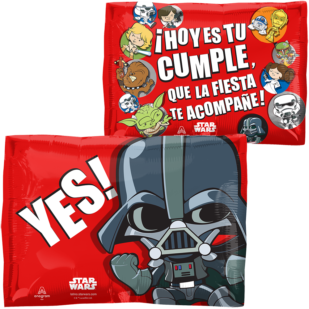 Globo Star Wars que la fuerza te acompañe