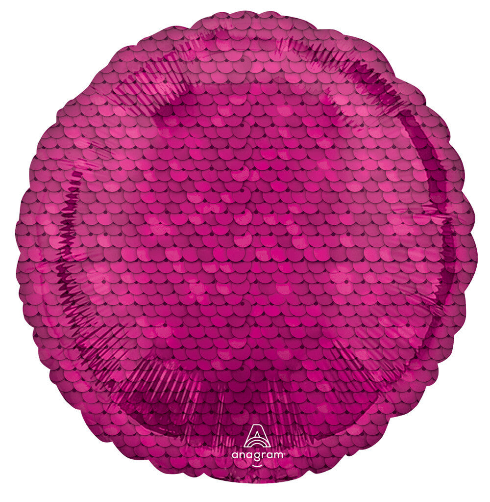 Circle Sequin Balloon 18 inches Helium