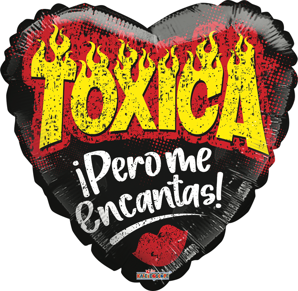Globo Tóxica pero me encantas 18 pulgadas Helio