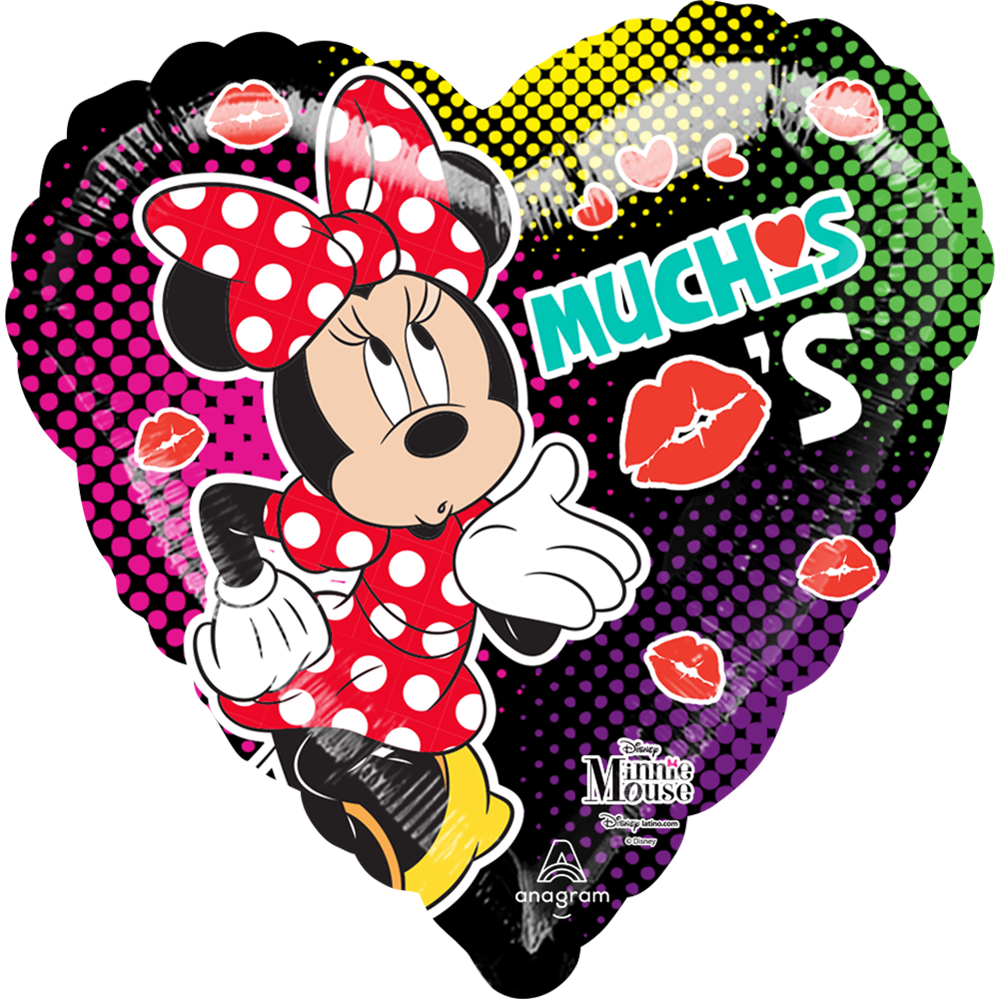 Minnie Muchos Besos 18 pulgadas helio
