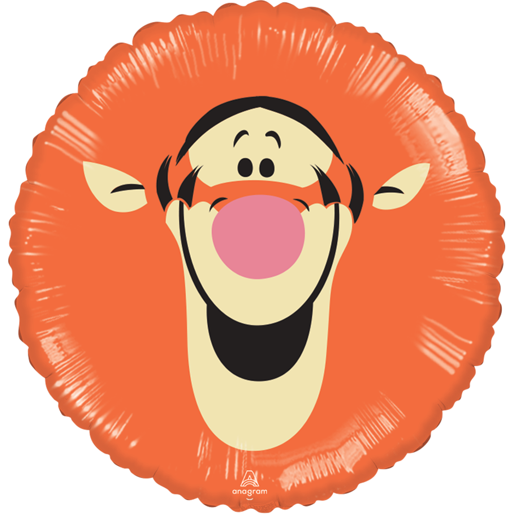 Globo Tigger Face 18 pulgadas Helio