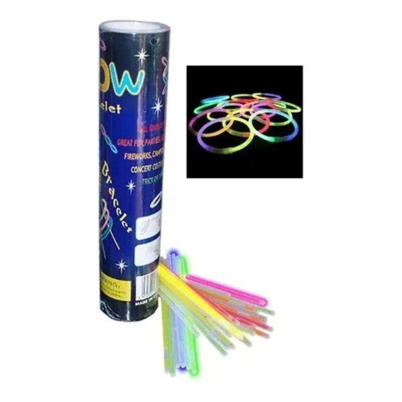Paquete Pulseras Neon 100 Pzas