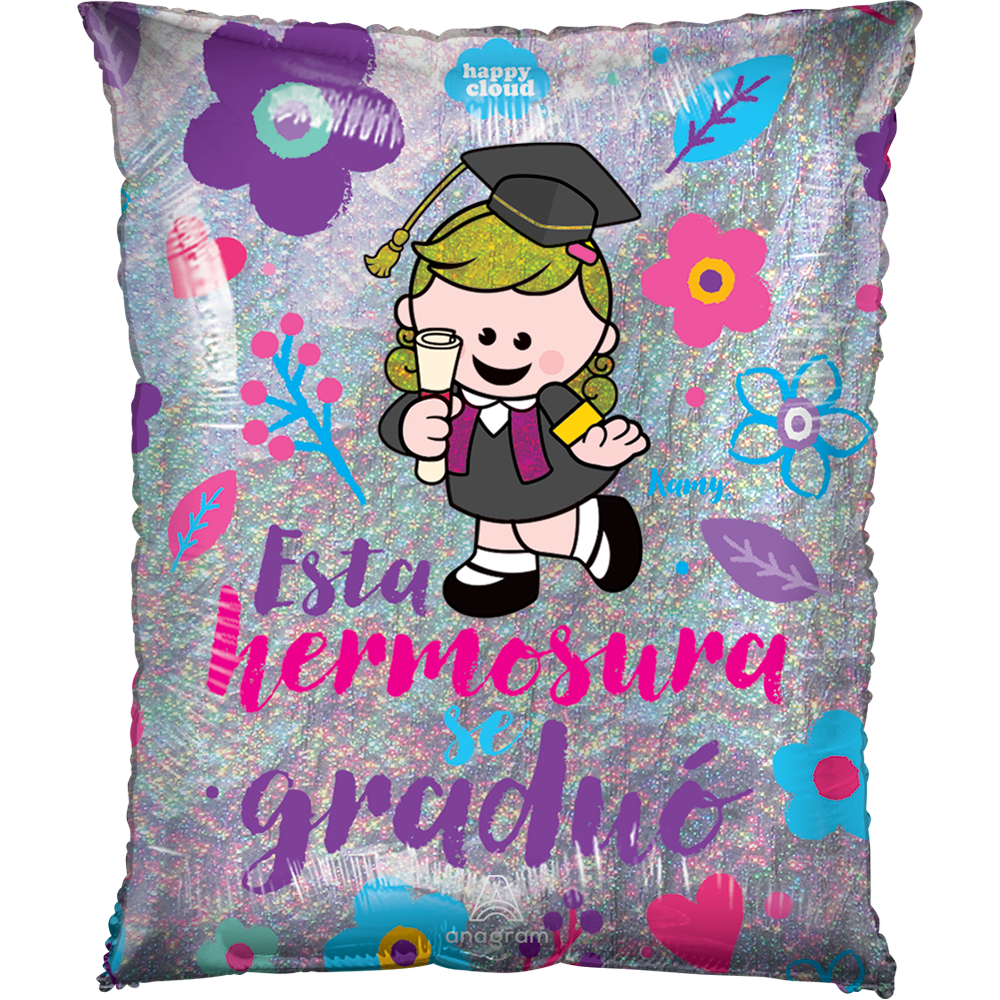 Esta hermosura se graduo 22 pulgadas