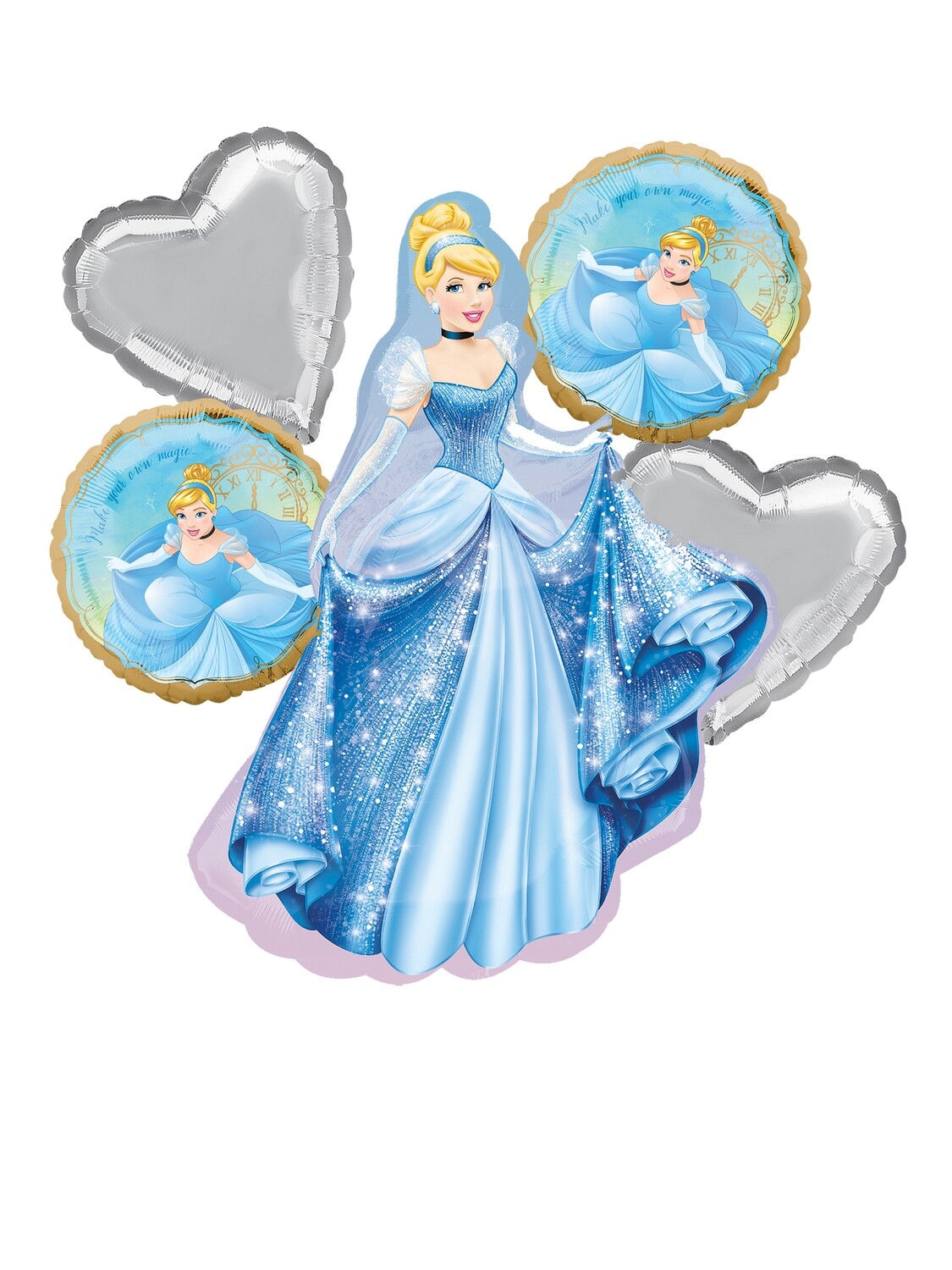 Bouquet Cenicienta 5 pzas Helio