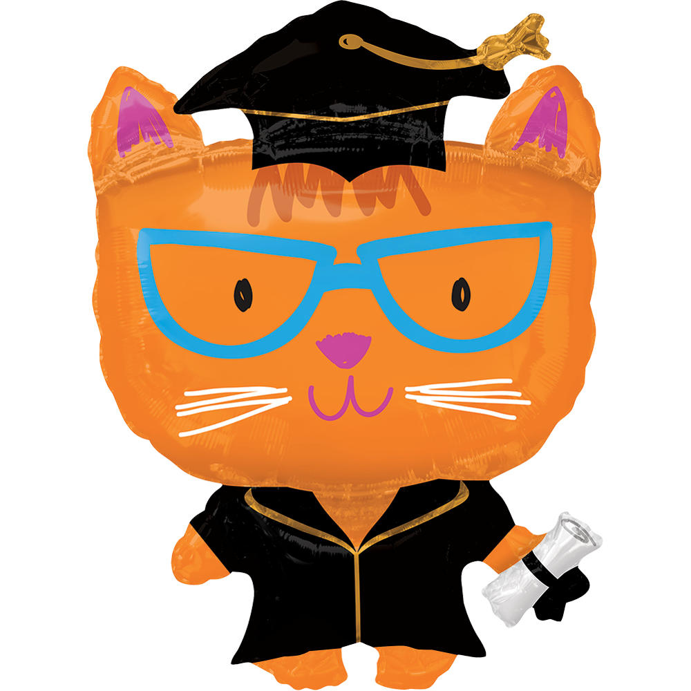 Globo Graduacion GATO Supershape Helio