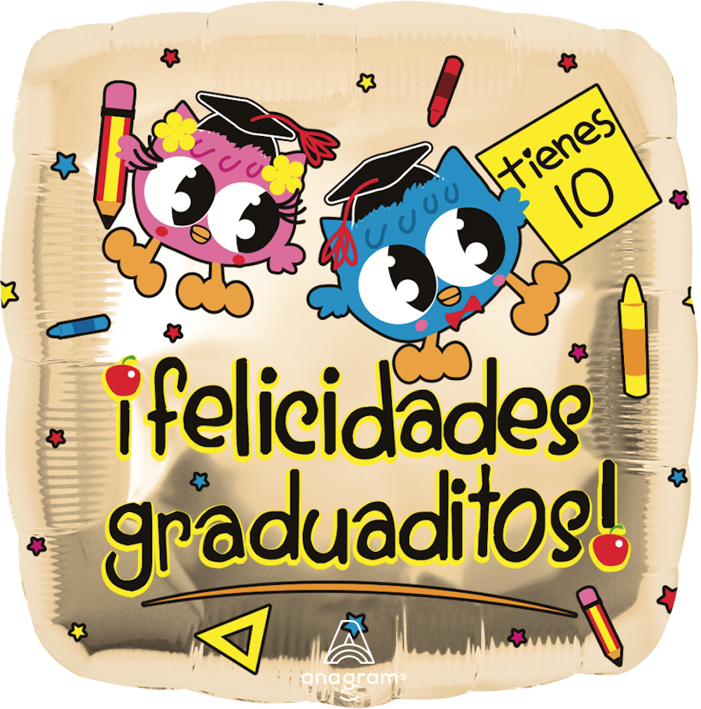 Felicidades Graduaditos 18 pulgadas Helio