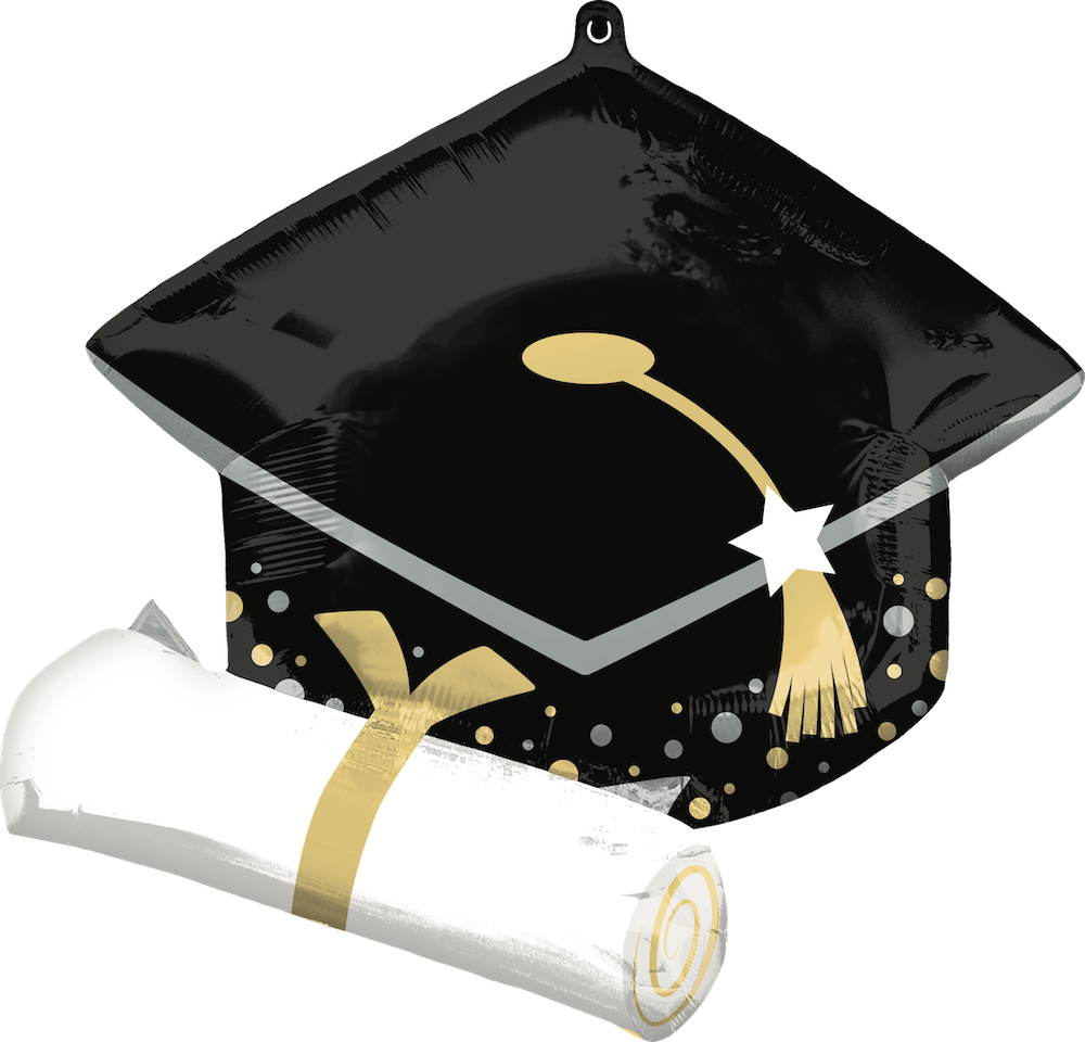 Globo Birrete Graduacion Supershape Helio