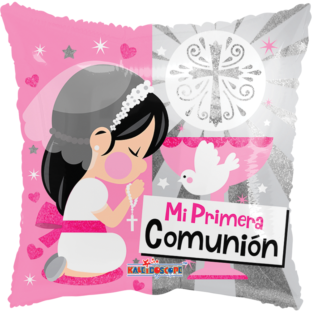 Globo Primera Comunion Niña 18 pulgadas Helio