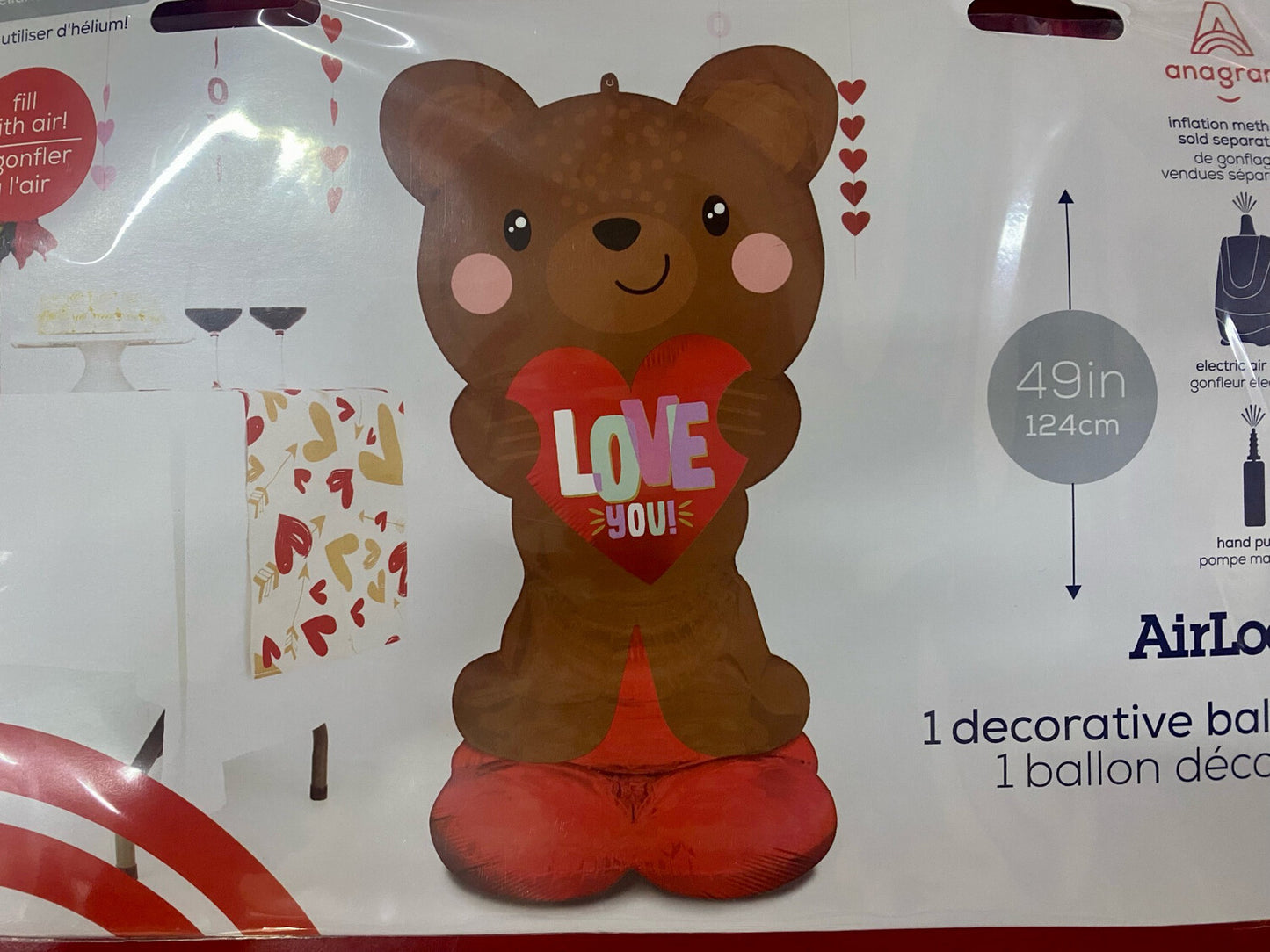 Airloonz Love Balloon Bear