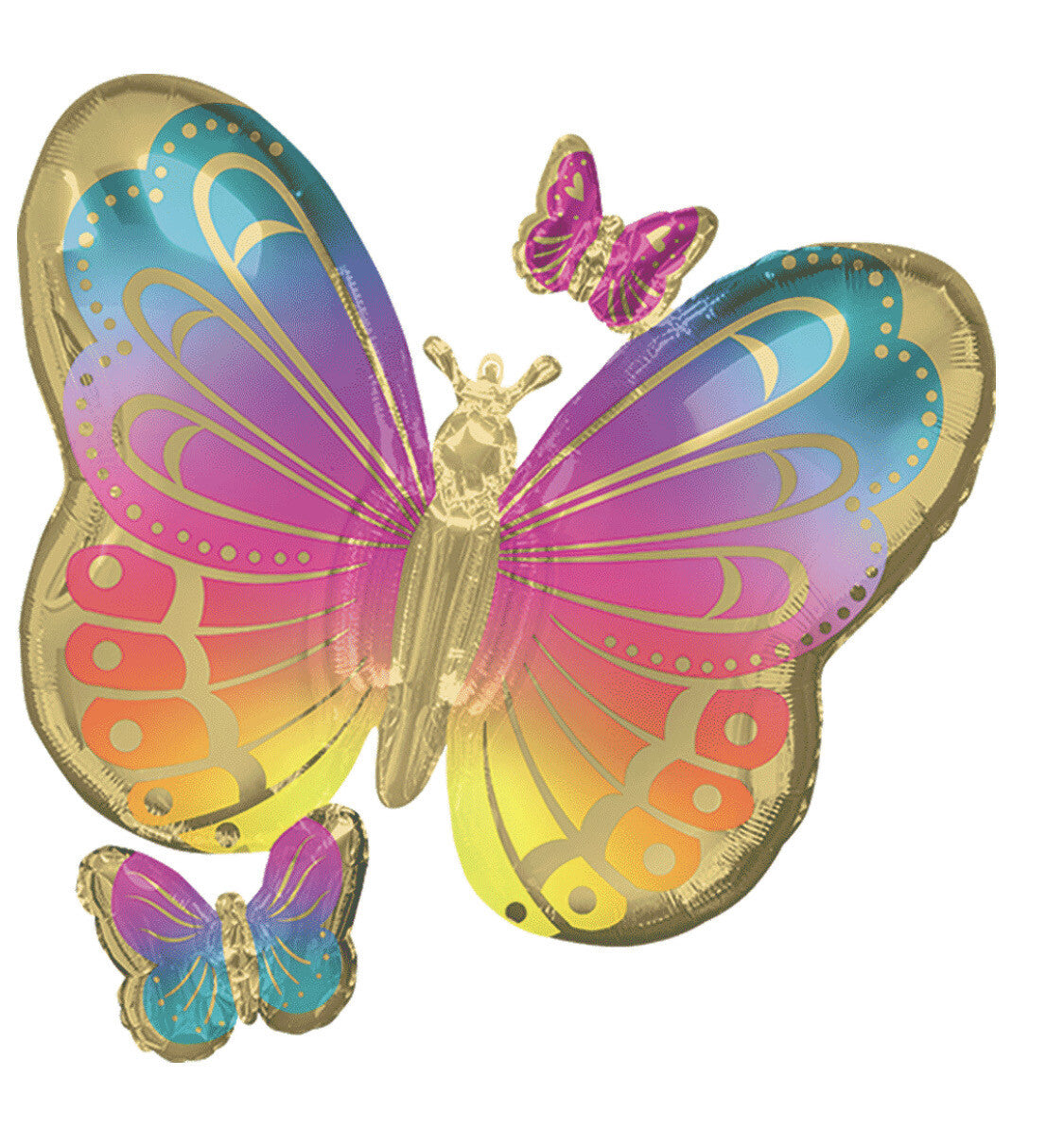 Mariposa Supershape Iridiscente helio