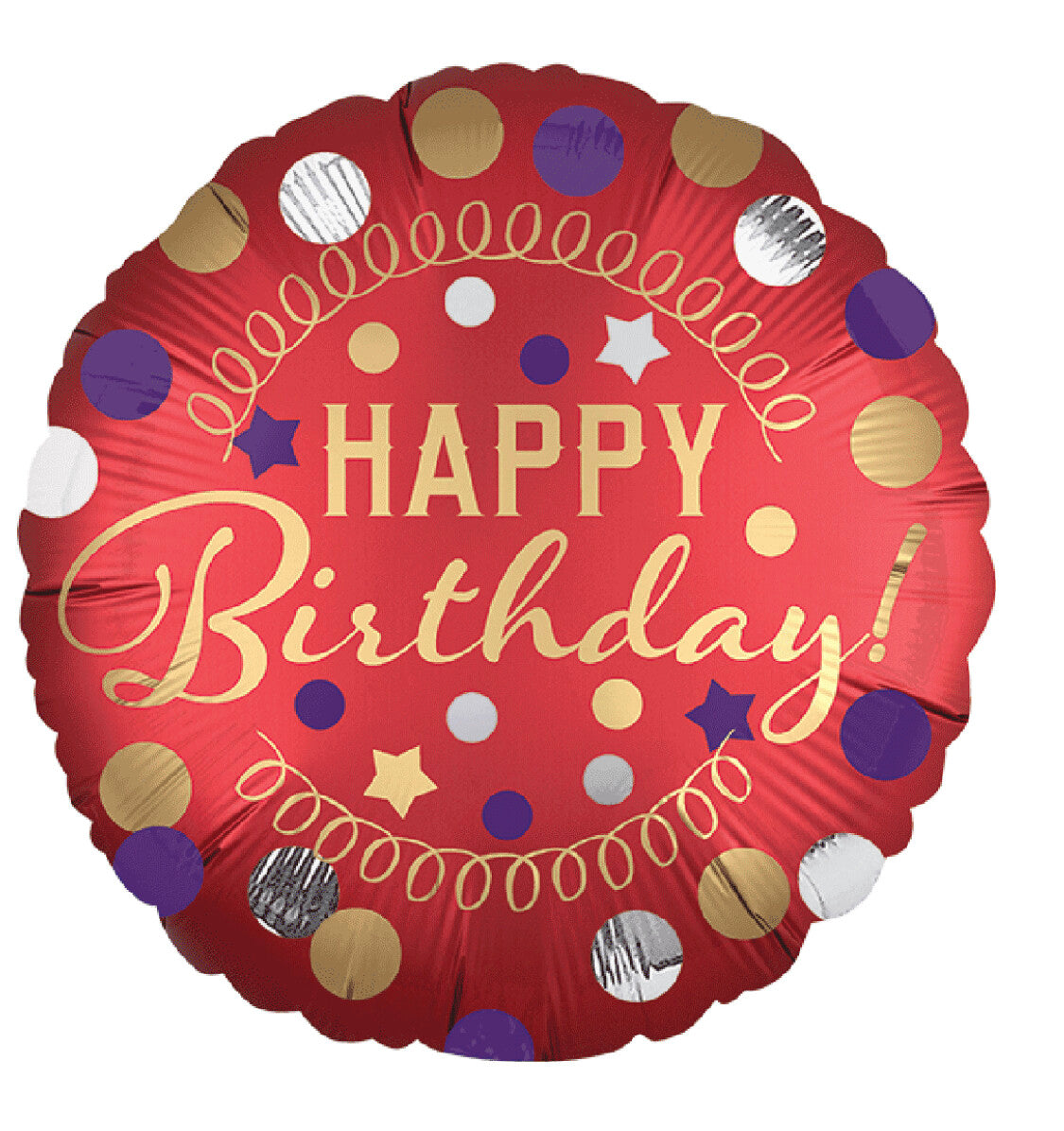Globo Happy Birthday Satin 18 pulgadas Helio