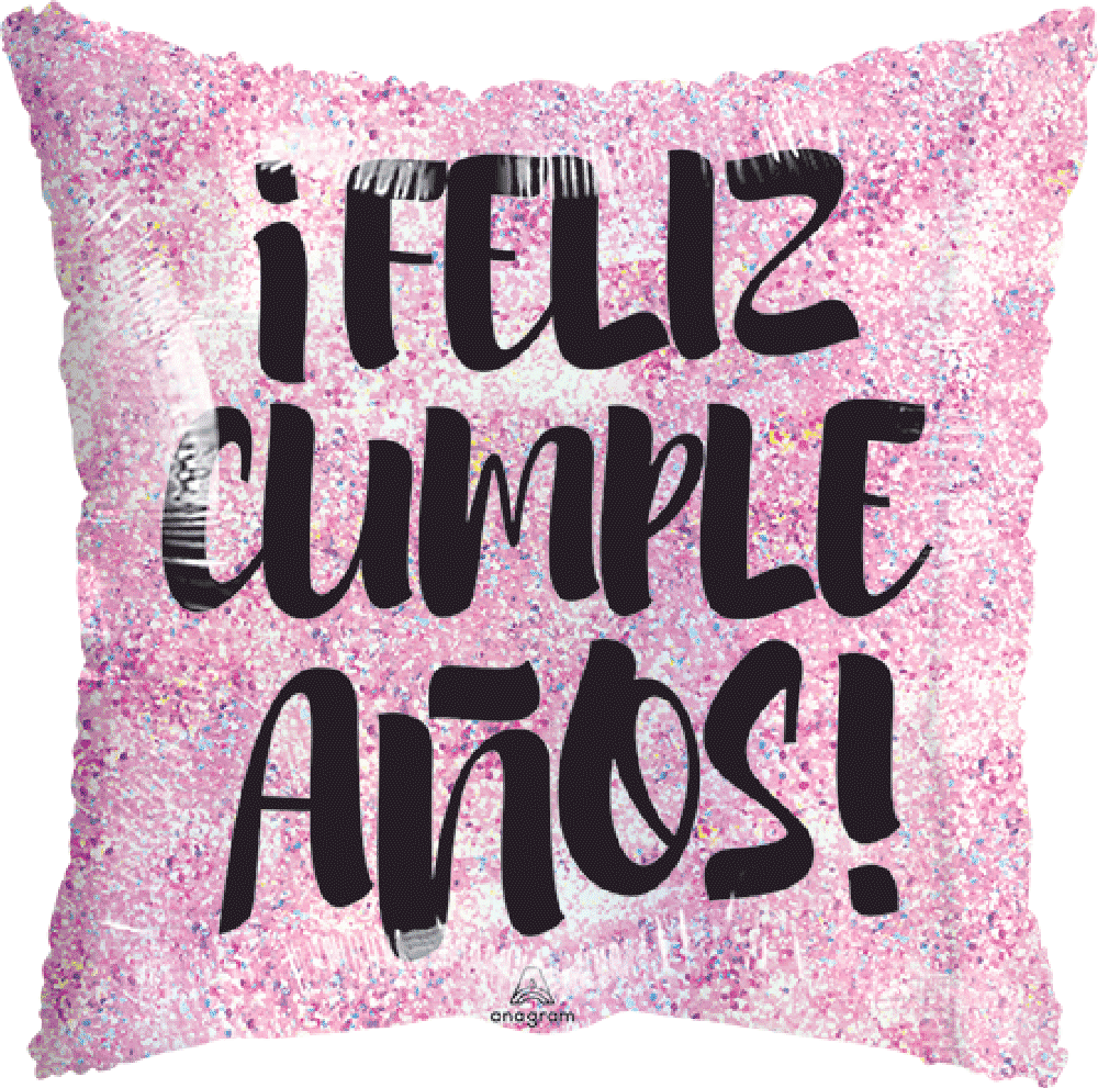 Feliz Cumpleaños Magia Rosa 18 pulgadas Helio