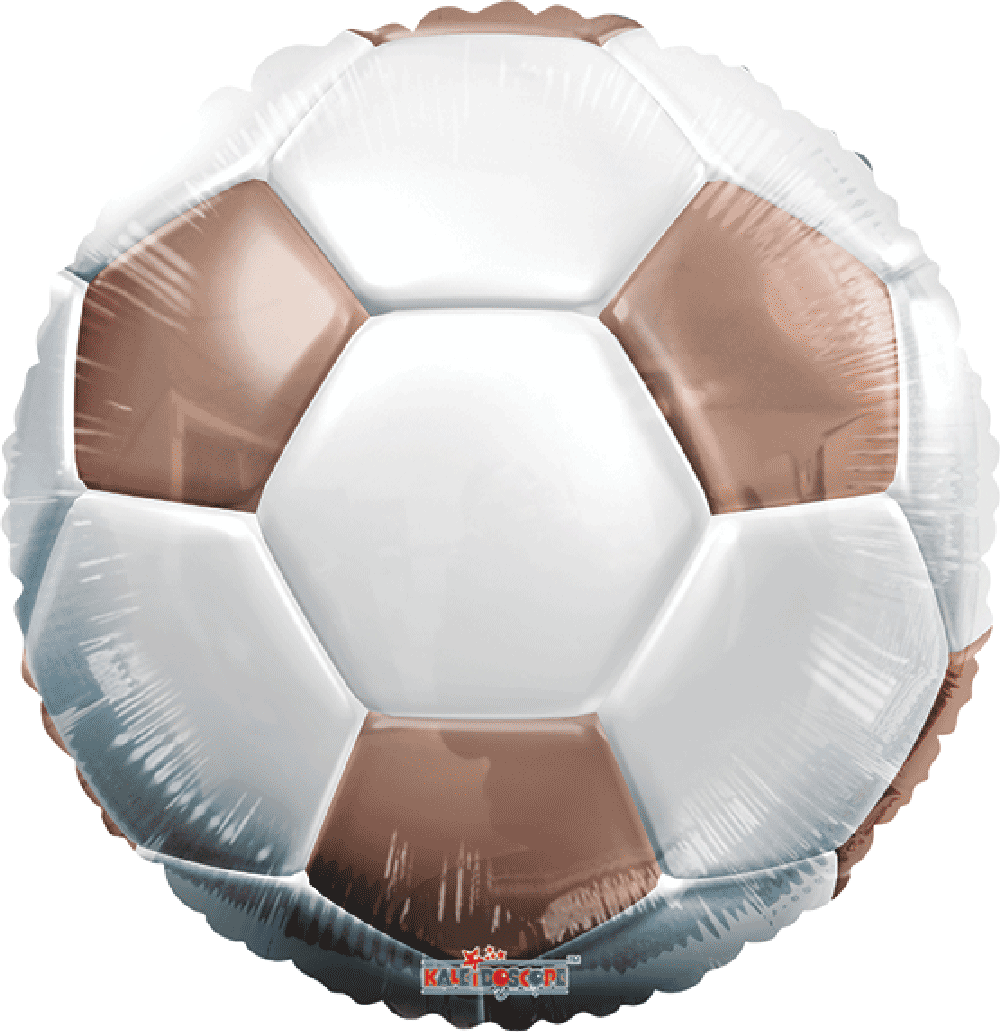Globo Balon de Futbol Rosegold 18 pulgadas helio