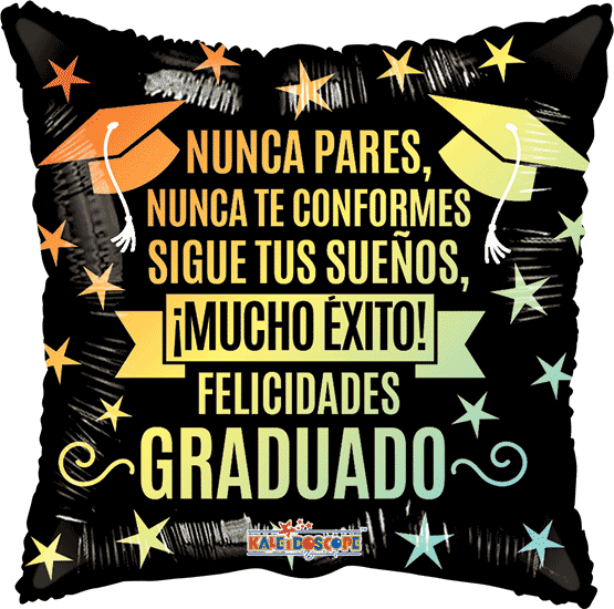 NUNCA PARES GRADUADO 18 pulgadas helio