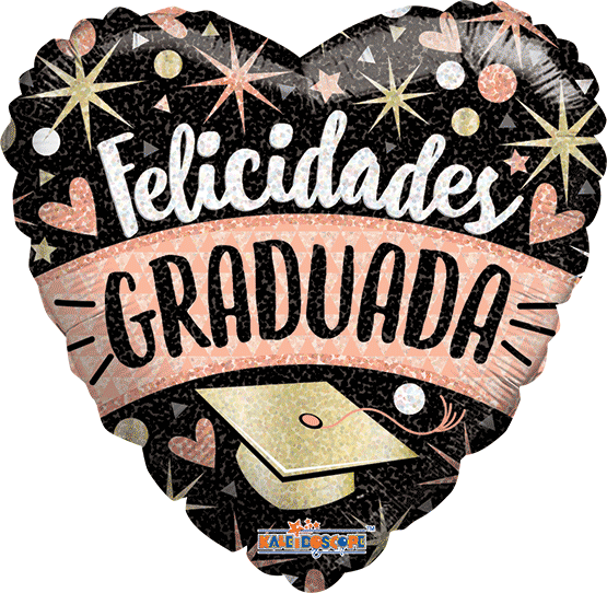 FELICIDADES GRADUADA CHIC 18 pulgadas Helio