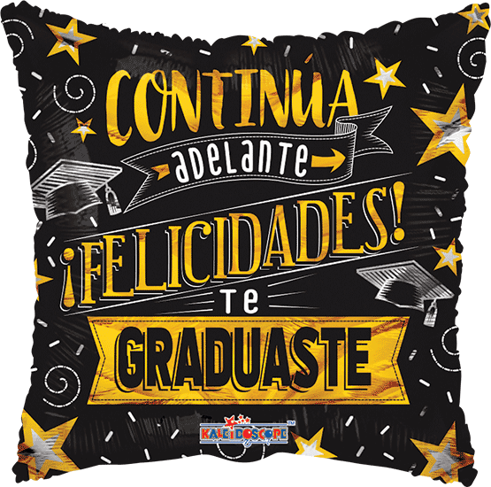 Felicidades Te Graduaste 18 pulgadas helio