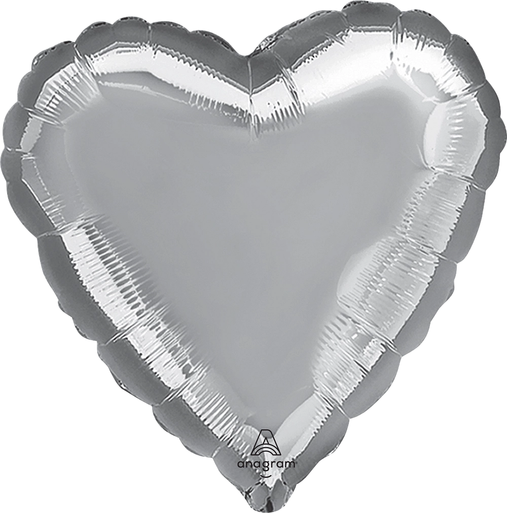 Plain Heart 36 inches helium