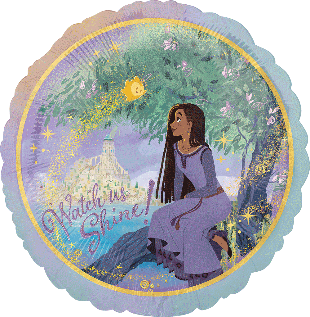 Globo Wish de disney 18 pulgadas helio