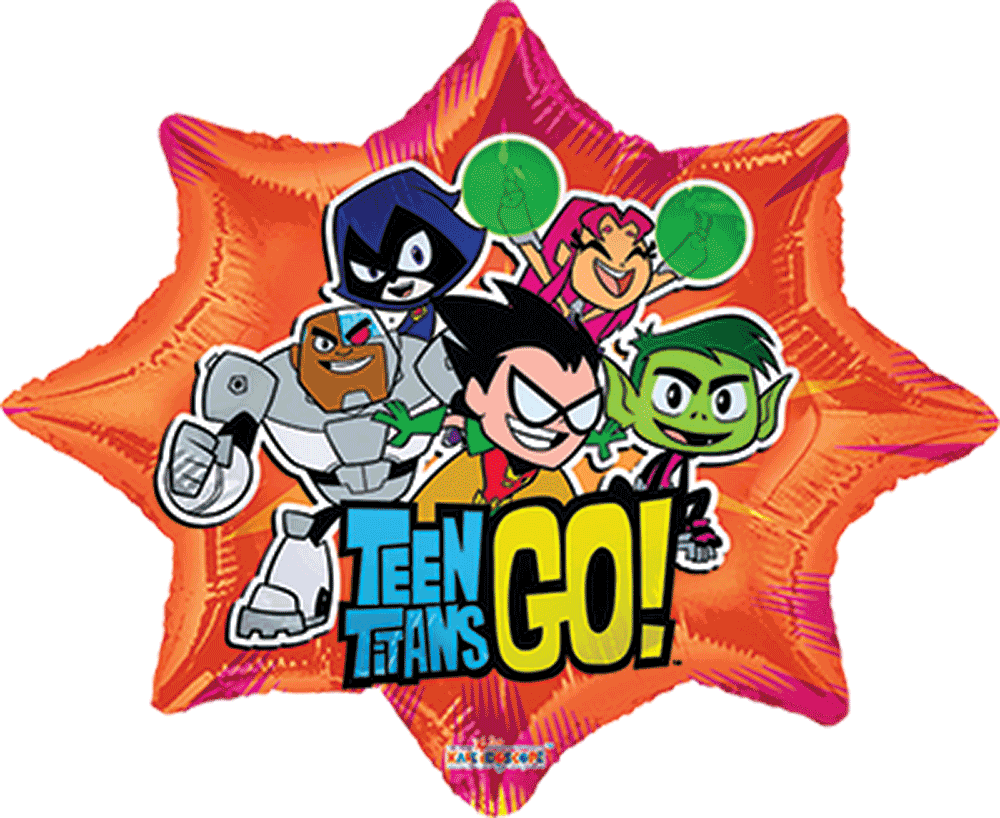 Globo jovenes titanes 22 pulgadas helio