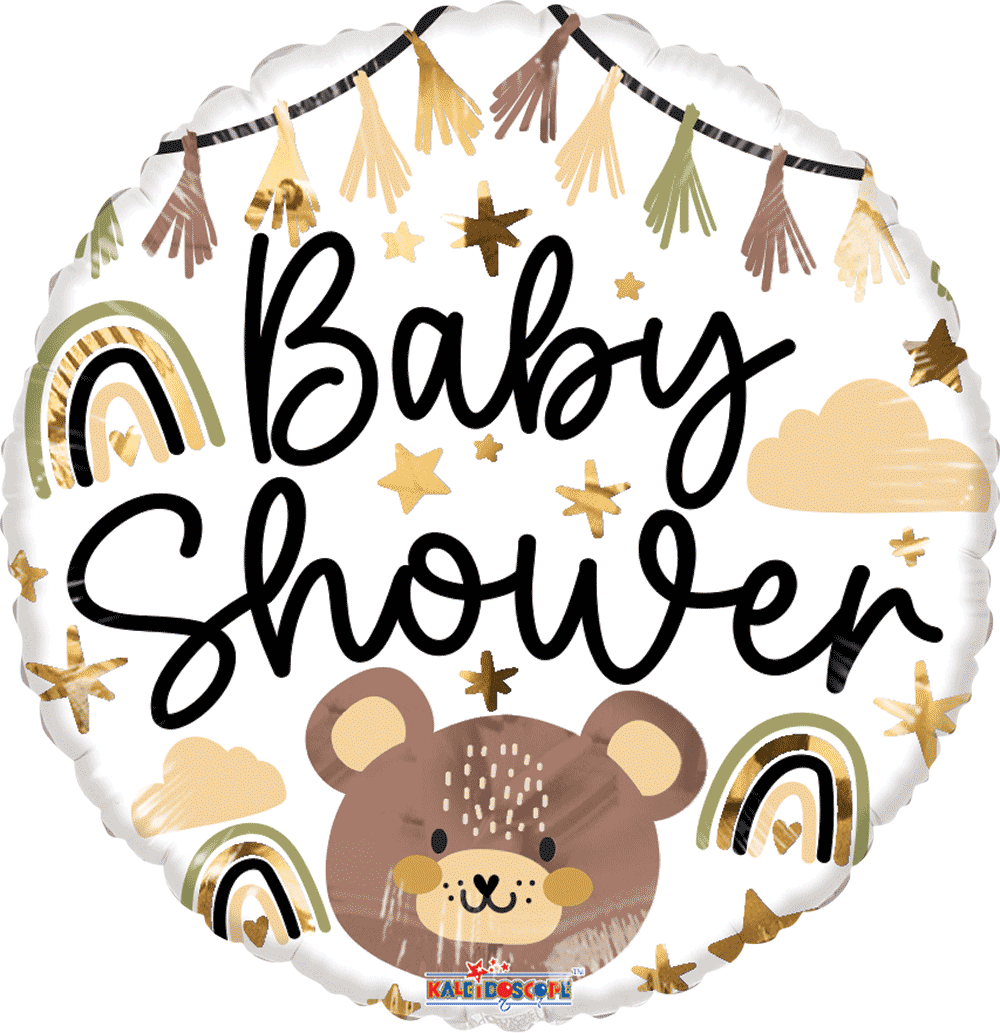 Globo Baby Shower Oso 18 pulgadas helio