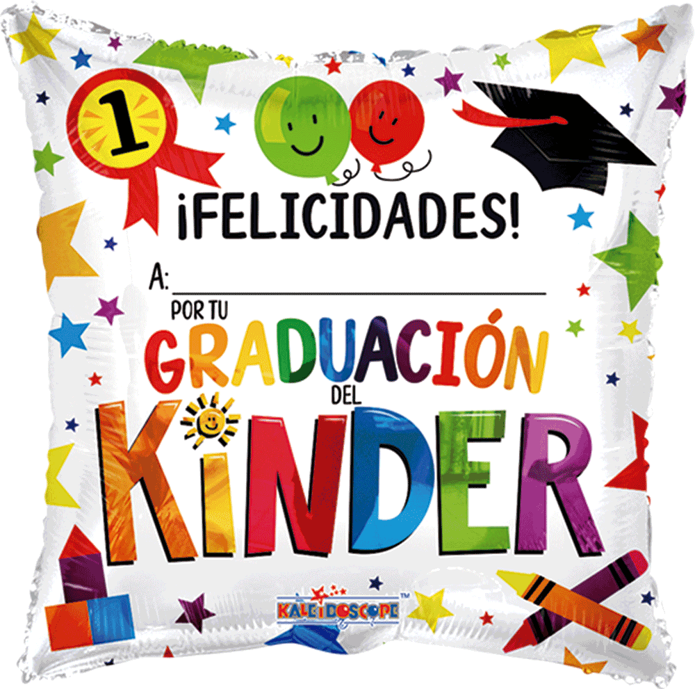Globo Graduación del Kinder 18 pulgadas helio
