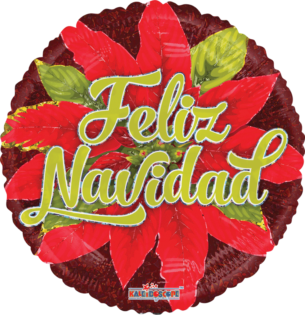 Globo Feliz Navidad 18 pulgadas Helio