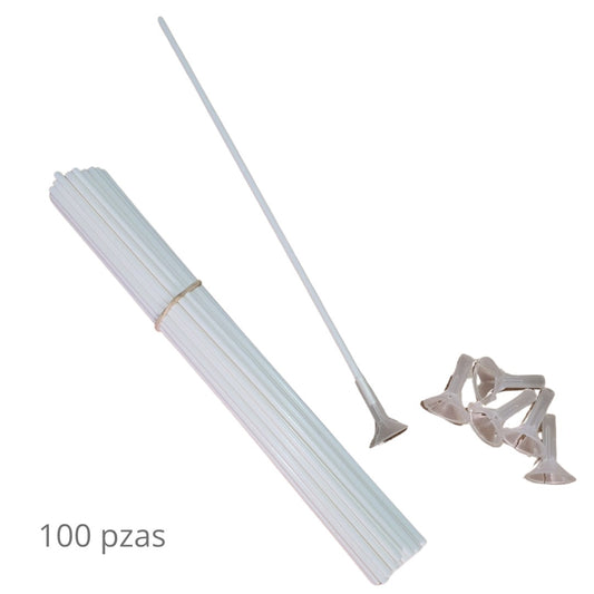 Porta globo Mini 100 pzas para globo metálico de 4.5 pulgadas