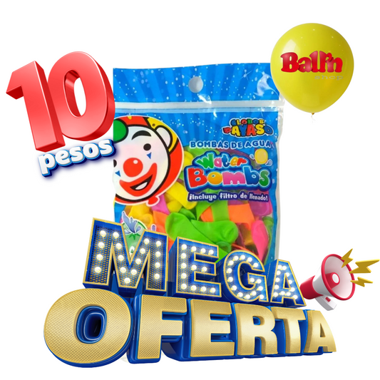 Bolsa de globos Water bombs payaso con 100 pzas