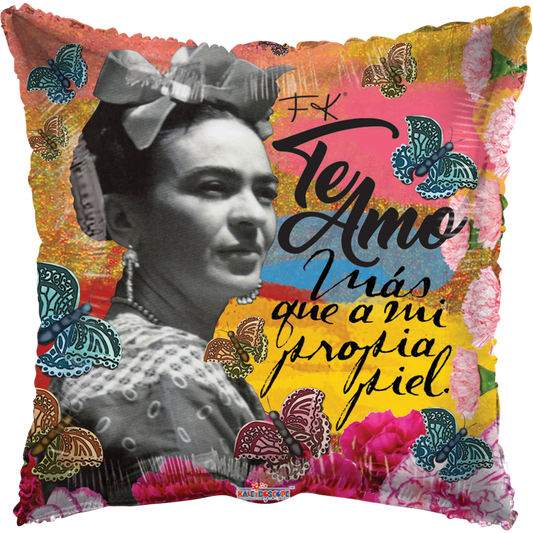 Globo Frida Kahlo 18 Pulgadas Cuadrado