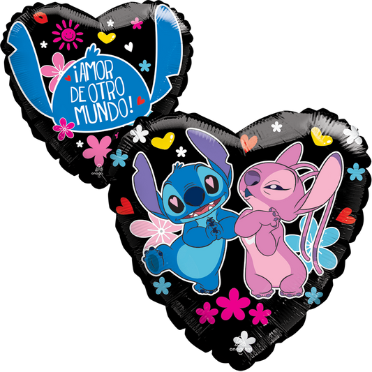 Globo Stitch Corazon 18 Pulgadas