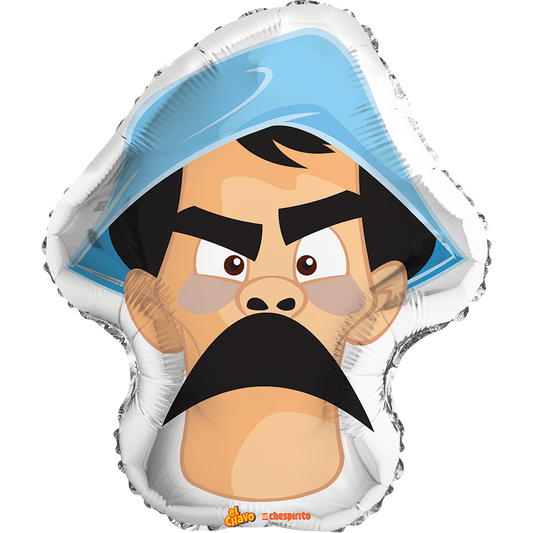 Globo Cara de don Ramon chavo del 8 tamaño 22 pulgadas helio