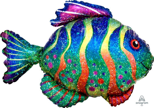 Globo Pez Multicolor Supershape helio