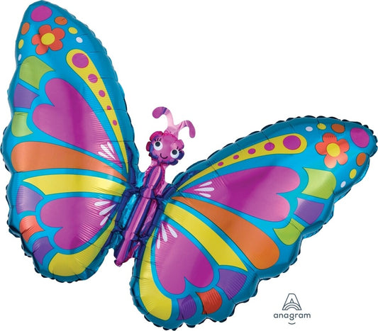 Globo Mariposa Multicolor 24” pulgadas helio