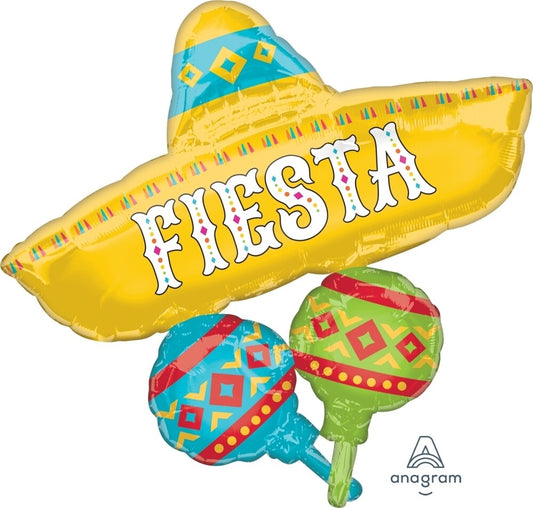 Globo Sombrero Mexicano Supershape Helio