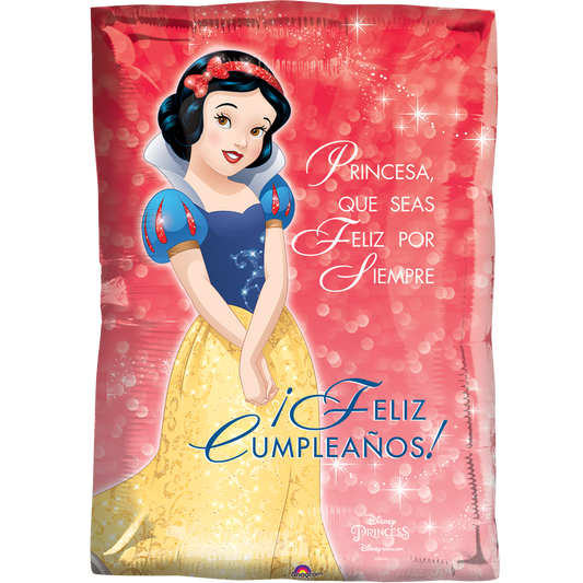 Globo Blanca Nieves Juniorshape 22 pulgadas Helio Rojo