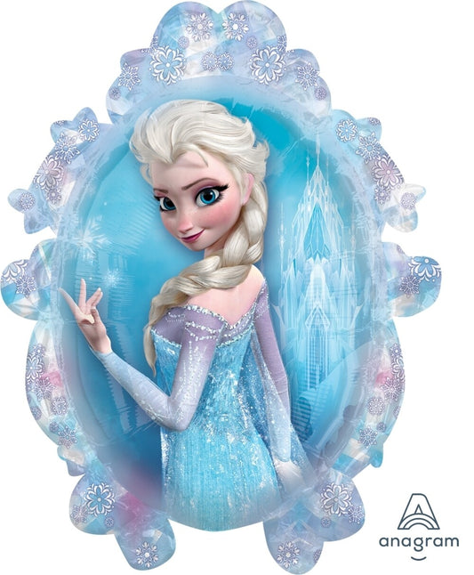 Globo Frozen Espejo 28 pulgadas helio Supershape