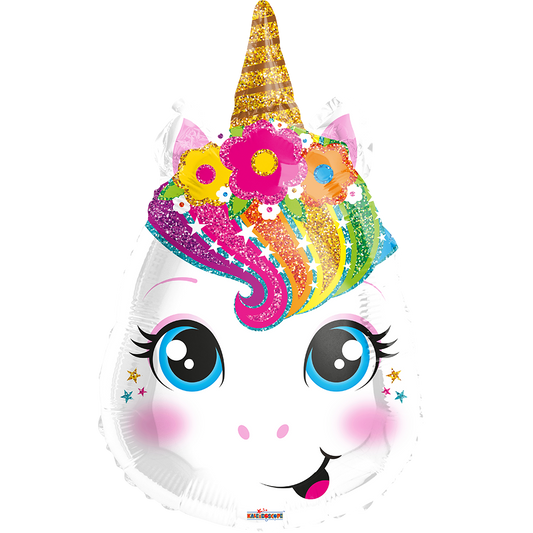 Globo Unicornio 22 pulgadas helio rainbow