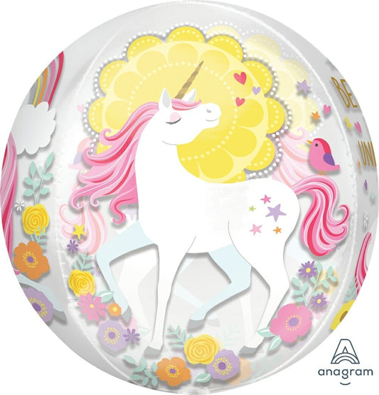 Globo Orbz Believe Unicornio
