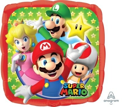 Globo Mario Bros 18 pulgadas helio